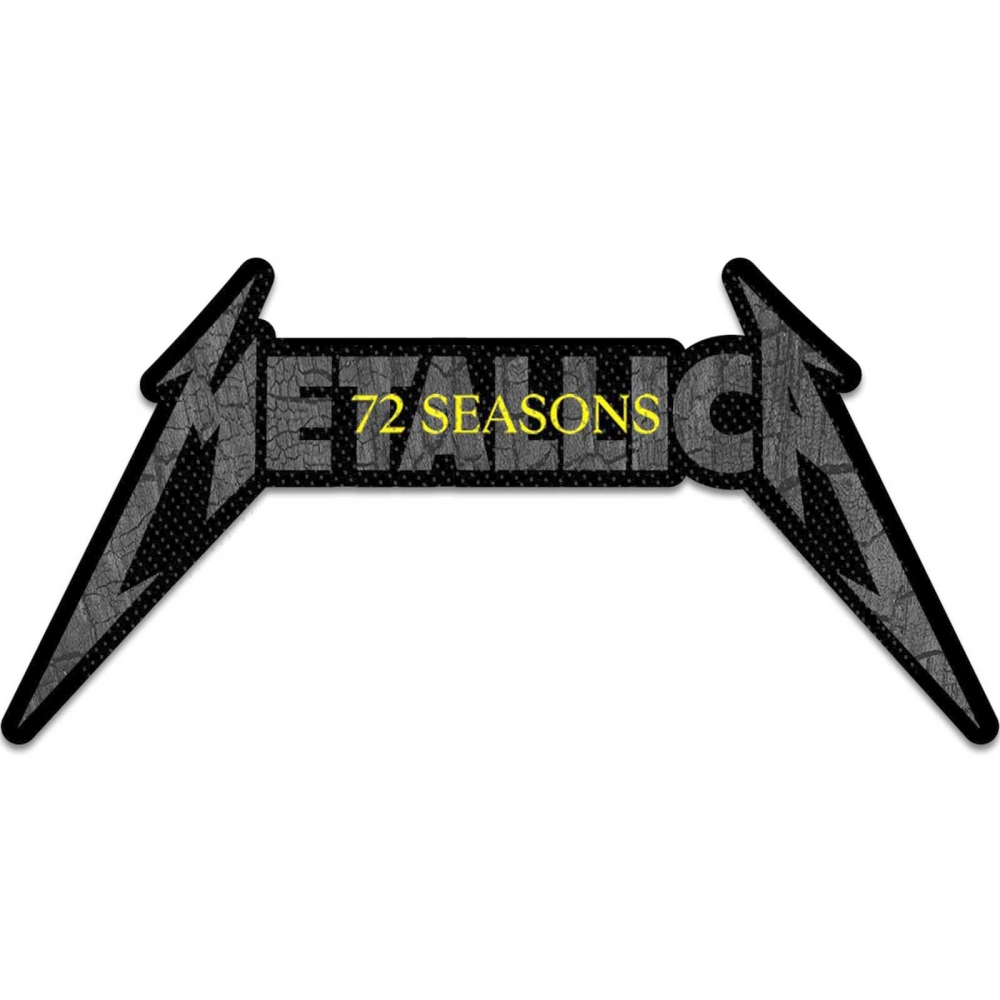 Metallica - 72 Seasons Charred Logo Cut Out Patch - Zwart